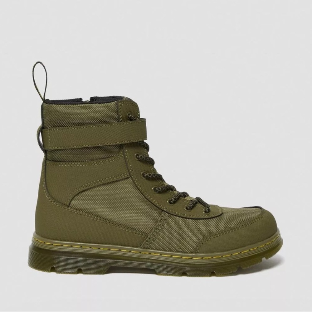 Dr Martens COMBS TECH CASUAL Olive Tactical Lace Zip Ankle Boot EU 36